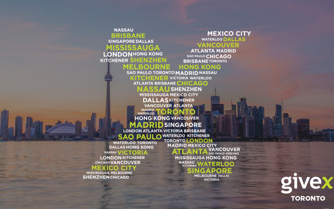 Toronto panorama with Givex logo